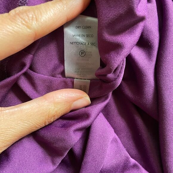 NWOT Calvin Klein Velvet Burnout Short Flutter Sleeve Sheath Dress size 6 - Picture 7 of 9